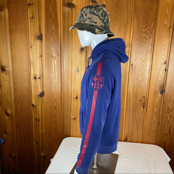 Nike Club FC Barcelona Soccer Core Hoodie Pullover - Picture 5 of 15
